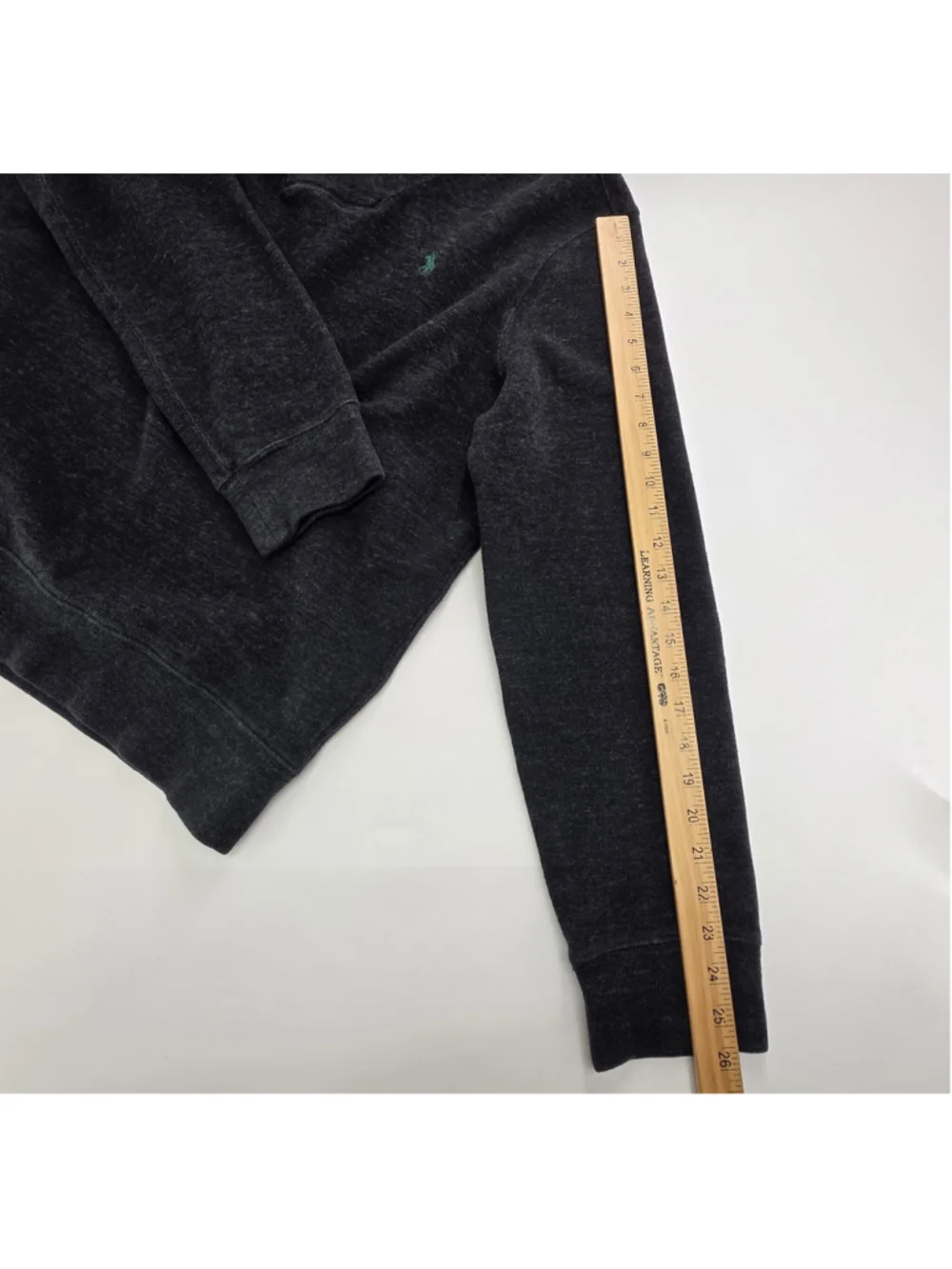 Polo Ralph Lauren Mens XL Cotton Shawl Collar Pullover Sweater Charcoal Gray